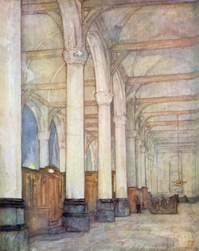 A Church Interior, Monnickendam by Nico Jungman